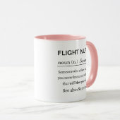 Funny Personalized Flight Nurse Definition Tasse (VorderseiteRechts)