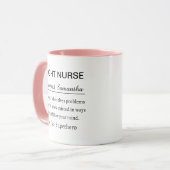 Funny Personalized Flight Nurse Definition Tasse (Vorderseite Links)