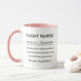 Funny Personalized Flight Nurse Definition Tasse