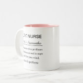 Funny Personalized Flight Nurse Definition Tasse (Vorderseite Links)