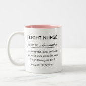 Funny Personalized Flight Nurse Definition Tasse (Links)
