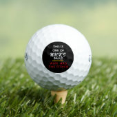 Funny Personalized Lost Ball Message Golf Balls (Insitu T-Shirt)