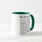 Funny Personalized Medical Coder Definition  Tasse (VorderseiteRechts)