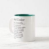 Funny Personalized Medical Coder Definition  Tasse (Vorderseite Links)