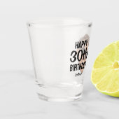 Funny Personalized Men Face Photo 30th Birthday Schnapsglas (Links)