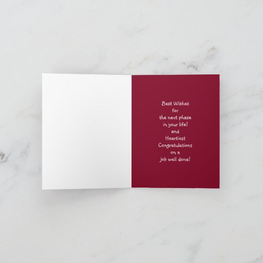 Funny Personalized Name Graduation Congratulations Karte (Innenseite)