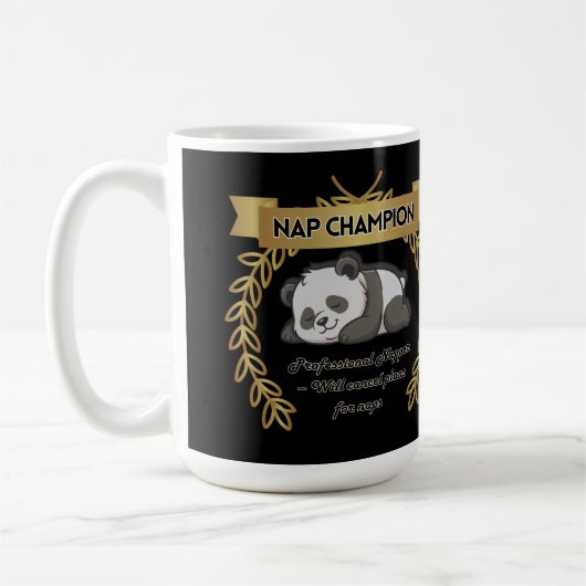 Funny Personalized Nap Champion (Customizable) Mug Kaffeetasse (Links)