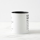 Funny Personalized Nurse Manager Definition Tasse (Zentrum)
