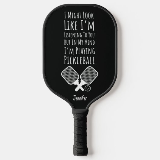 Funny Personalized Pickleball Paddle Player Humor (Vorderseite)