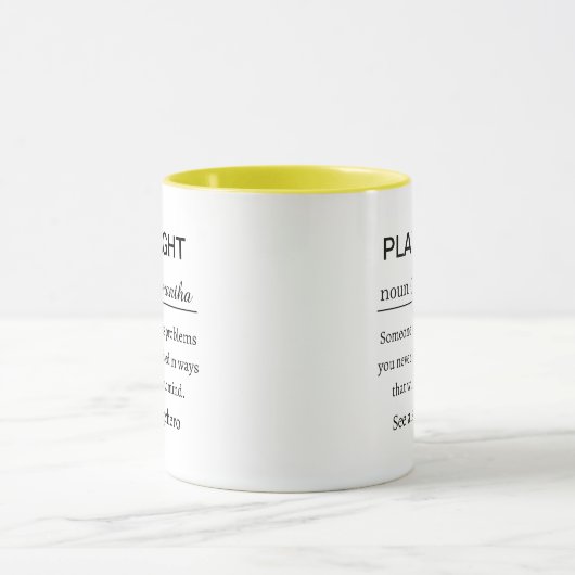 Funny Personalized Playwright Definition Tasse (Zentrum)