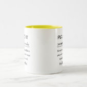 Funny Personalized Playwright Definition Zweifarbige Tasse (Mittel)