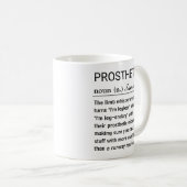 Funny Personalized Prosthetist Definition Kaffeetasse (VorderseiteRechts)