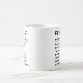 Funny Personalized Prosthetist Definition Kaffeetasse (Mittel)