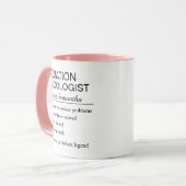 Funny Personalized Radiation Oncologist Definition Tasse (Vorderseite Links)