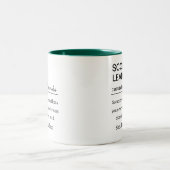 Funny Personalized Scout Leader Definition Zweifarbige Tasse (Mittel)