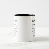 Funny Personalized Superintendent Definition Zweifarbige Tasse (Mittel)