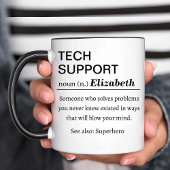 Funny Personalized Tech Support Definition Tasse