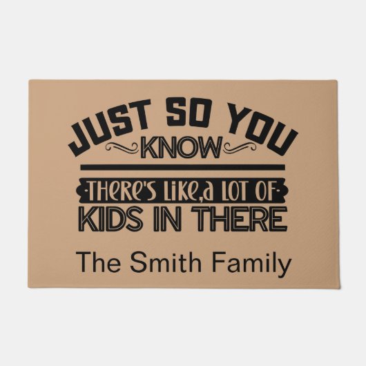 Funny Personalized Welcome Doormat Fußmatte (Vorderseite)