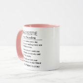 Funny Personalized Work Bestie Definition Tasse (Vorderseite Links)