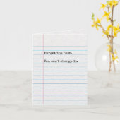 Funny Pessimist Geburtstagskarte, Minimales Papier Karte (Gelbe Blume)