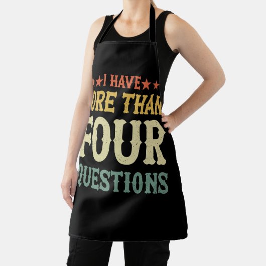Funny Pessver Seder Ich habe mehr als vier Fragen Schürze (InSitu)