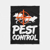 Funny Pest Control Humor For Rat Hunters & Tra Fleecedecke (Vorderseite)