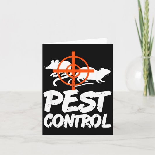 Funny Pest Control Humor For Rat Hunters & Tra Karte (Vorderseite)