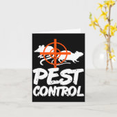 Funny Pest Control Humor For Rat Hunters & Tra Karte (Gelbe Blume)