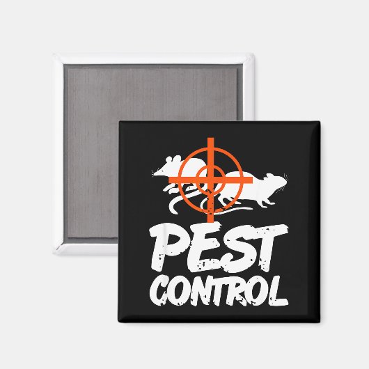 Funny Pest Control Humor For Rat Hunters & Tra Magnet (Vorderseite/Rückseite)