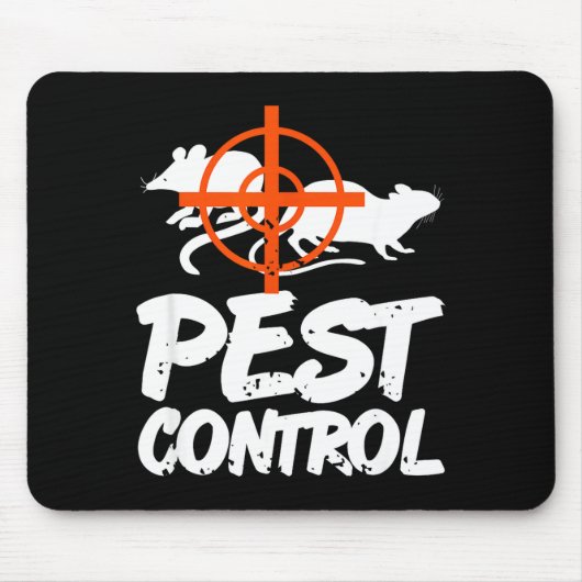 Funny Pest Control Humor For Rat Hunters & Tra Mousepad (Vorne)