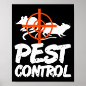 Funny Pest Control Humor For Rat Hunters & Tra Poster (Vorne)