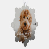 Funny Pet 2 Foto Weihnachtsfeiertag Ornament Karte (Rechts)