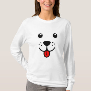 Funny Pet Animal Hund Welpe Happy Emoticon Gesicht T-Shirt