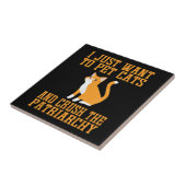 Funny Pet Cats und Crush The Patriarchy T - Shirt  Fliese (Seite)