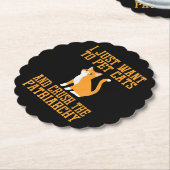 Funny Pet Cats und Crush The Patriarchy T - Shirt Untersetzer (angewinkelt)