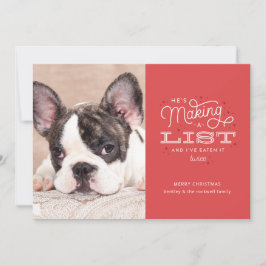 Funny Pet Christmas Cards Naughty Dog Ankündigung