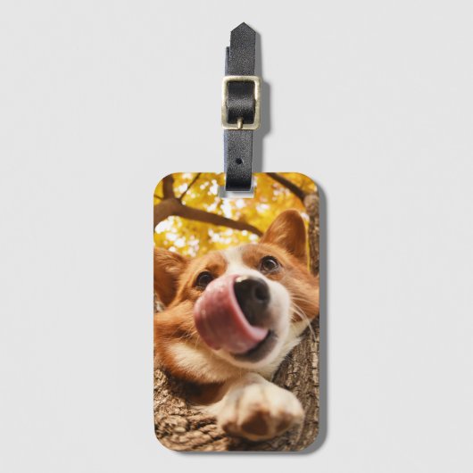 Funny Pet Custom Foto Gepäckanhänger (Vorderseite Vertikal)