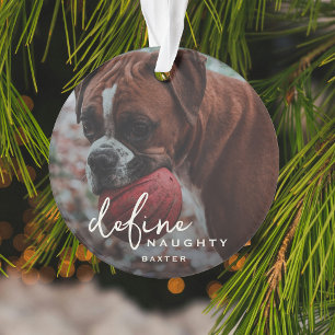 Funny Pet definieren naughty Christmas Ornament