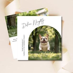 Funny Pet Definition Naughty Dog Christmas Arch Fo Feiertagskarte