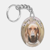 Funny Pet Definition Naughty Foto Schlüsselanhänger (Vorderseite links)