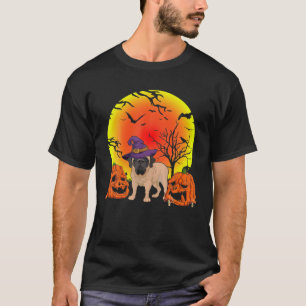 Funny Pet English Mastiff Dog Hexenhut Halloween T-Shirt