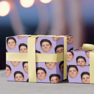 Funny Pet Foto Lavender Geschenkpapier