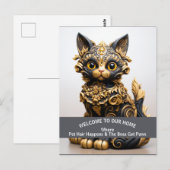Funny pet-friendly Zuhause Alert Postkarte (Vorne/Hinten)