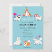 Funny Pet Geburtstagsparty Einladung (Vorderseite)