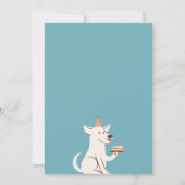 Funny Pet Geburtstagsparty Einladung (Rückseite)