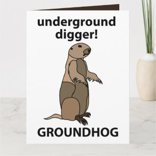 Funny Pet Groundhog Karte