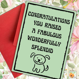 Funny Pet Happy Fur Mütter Day Card mit Foot Karte