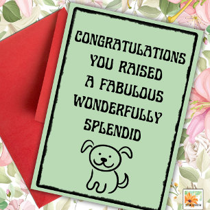 Funny Pet Happy Fur Mütter Day Card mit Foot Karte