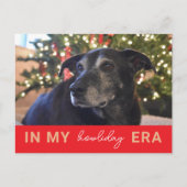 Funny Pet Holiday Postcard - In My Howliday Era Postkarte (Vorderseite)