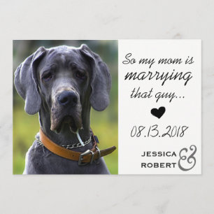 Funny Pet Hund Save the Date Karte